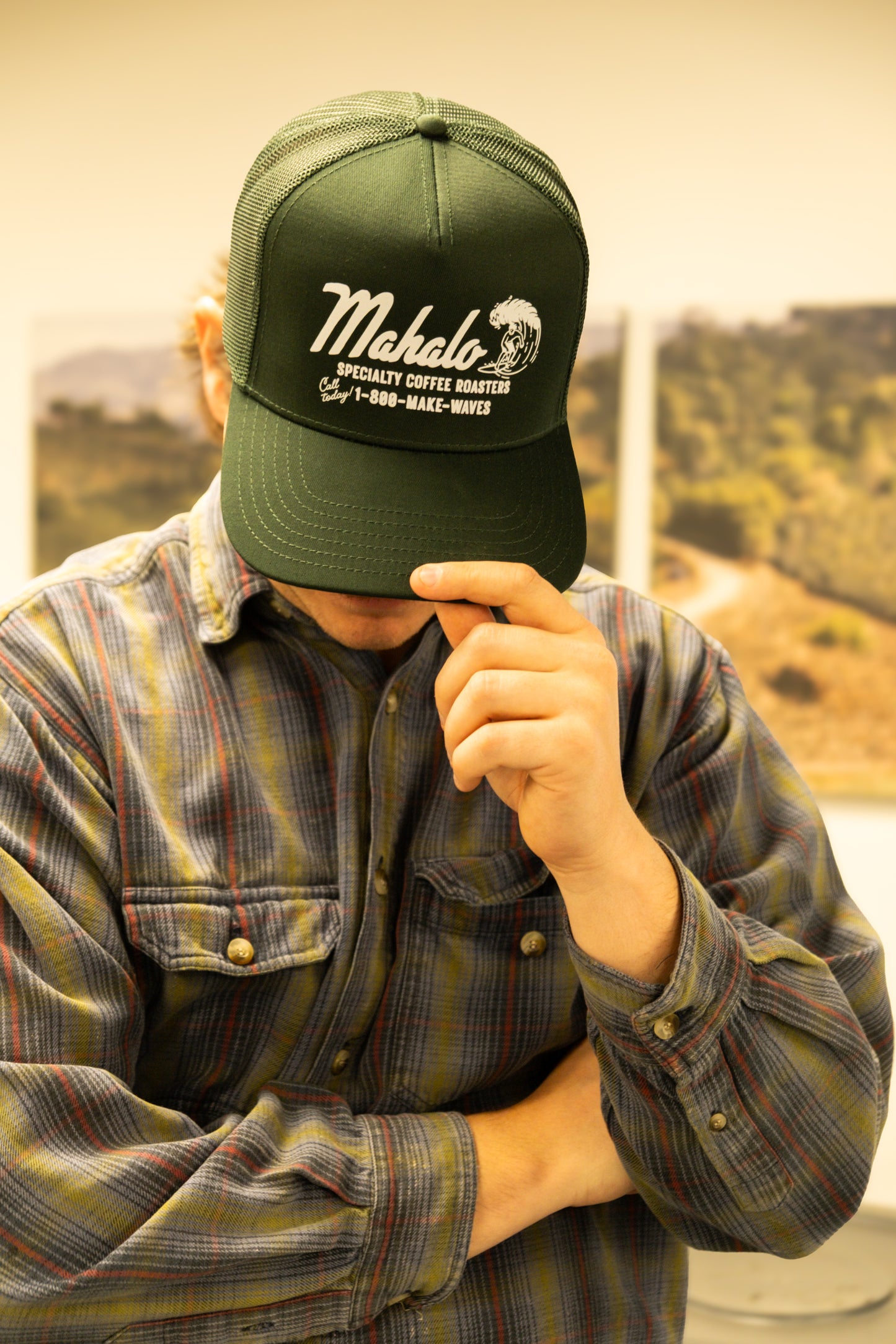 Mahalo Green Trucker Hat