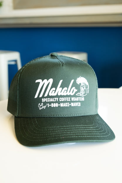 Mahalo Green Trucker Hat